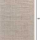 Loloi Amber Lewis Monty Collection MOT-01 Ivory/ Taupe 7'-10" x 10', .50" Pile Height, Area Rug