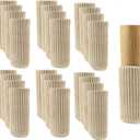 24 PCS Furniture Leg Knitted Furniture Protector - Chair Leg Floor Protectors for Avoid Scratches, Furniture Leg Socks for Moving Easily and Reduce Noise, Beige