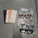 CCVOO 1.25 Oprah Style Reading Glasses for Women, Stylish Eyeglasses, Blue Light Readers for Women, Cheaters, (A1 Mix)