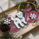 2025 Havanese Christmas Ornament  Wooden Dog Ornament for Tree, Cute Puppy Holiday Decoration, Personalized Pet Keepsake Gift for Women, Men, Kids, Dog Mom & Dad