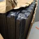 SUPERJARE 0.4'' Thick 24 Pcs 96 Sq Ft Rubber Top Exercise Equipment Mats, High Density EVA Foam Mats with Rubber Top, Interlocking Gym Flooring for Home Gym, Protective Workout Mat, Black/Blue