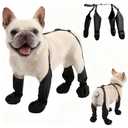 BECEMURU Dog Rain Boots for Small Dogs, Dog Shoes for Hot Pavement, Waterproof Anti-Slip Paw Protector with Adjustable Strap, Keep Paws Clean & Dry During Summer Rain, Perfect for Outdoor Walking(L)