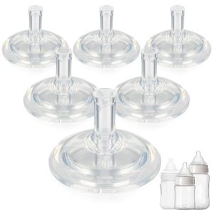 Sippy Straw Nipple for Evenflo Balance Plus Wide Neck Baby Bottles,Leak-Proof,Fast Flow Soft Silicone Straw Top Nipples,6m+,6 Count