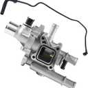 902-033 Aluminum Engine Coolant Thermostat Housing Assembly with Throttle Body Inlet Heater Pipe Fit for Cruze 11-16, Cruze Limited 16, Sonic 12-2018, Trax 13-2020, Replace 25192228