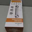 LEVERLOC 2 Pack Shower Grab Bars for Bathtubs and Showers, Easy to Install Suction Shower Handles for Bathroom Removable Handrails for Seniors Elderly Heavy Duty Safety Grip Waterproof Drill Free Gray (16.8 2 Set)