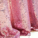 Rose Pink Sequin Tablecloth Round Table 47x49 Inch