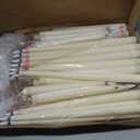 Rossesay 64 Pcs Flameless LED Taper Candles Battery Operated Candles 4 Sizes of 8.5'', 9.65'', 10.83'', 12.8'' Candlesticks Flickering for Halloween Christmas Church Wedding (Ivory White)