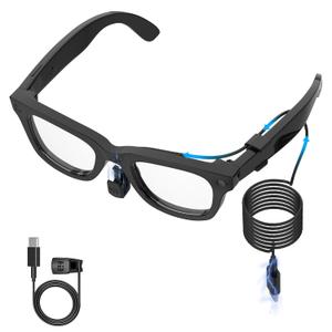 Hibloks Charging Cable for Ray-Ban Meta Wayfarer/ Skyler/ Headliner & Oakley Meta HSTN Smart Glasses Accessories, 3.9ft Type-C Charging While Using, Portable for Travel/ Phone/ Laptop/ Power Bank Charging