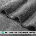 PetAmi Dog Blanket for Small Medium Dogs Grey, Fluffy Soft Puppy Blanket, Sherpa Fleece Cat Blanket for Kitten Doggie, Calming Pet Blanket Throw for Couch Sofa Bed Washable, Medium 29x40