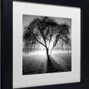 Framed Wall Art - Moises Levy 'Lightning Tree I' Wall Decor with Matted Frame by Trademark Fine Art, 11"L x 11"W