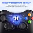 Gamrombo 2 Pack Replacement for Xbox 360 Controller, Wireless Controllers Gamepad Upgraded Joystick Compatible with 360 & Slim, Windows 11/10/8/7 PC Controller - INCOMPATIBLE with Xbox One/Series