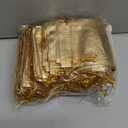 Pack of 100 3.54"x4.72" Heavy Duty Gold Drawstring Organza Jewelry Pouches Wedding Party Christmas Favor Gift Candy Chocolate Bags (Gold, 3.54"x4.72")