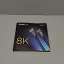 PowerBear 8K HDMI 2.1 Cable 10 ft | 48Gbps High Speed 4K@120Hz Braided Cord 144Hz 8K@60Hz, eARC, Dynamic HDR 10,for Laptop, Monitor, PS5, PS4, Xbox One, Fire TV, Apple TV & More