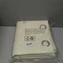 BGment Cream 100% Blackout Curtains for Bedroom 90 Inch Length 2 Panels Set, Thermal Insulated Full Light Blocking Grommet Noise Cancelling Window Curtains&Drapes with Black Liner, 46 Inch Wide Each