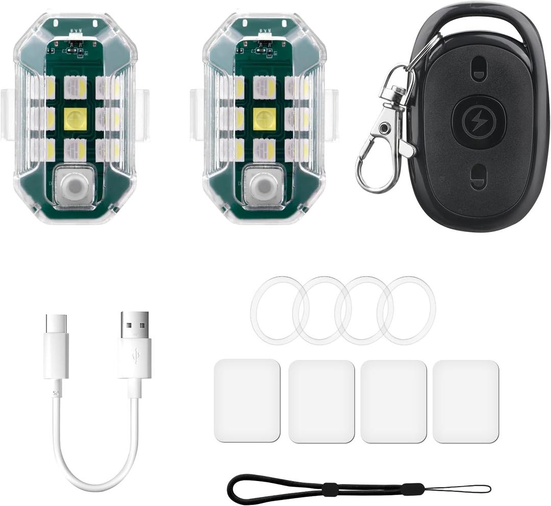 Drone Mini High Brightness Strobe Light Flight Anti-Collision, Night Signal Light for DJI Mini 4 Pro Mini 2 Mavic 3 Drone Led Light Bike Tail Light Car Pilot Light