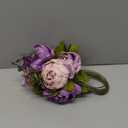 Duovlo Fake Flowers Vintage Artificial Peony Silk Flowers Wedding Home Decoration,Pack of 1 (New Purple)