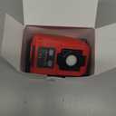 220W Azocek Power Inverter Compatible with Milwaukee 18V Battery, DC 18V to AC 110V Portable Power Station with 1 AC Outlet, 2 USB Ports & 1 Type-C Fast Charging, 400LM LED Work Light (Red)