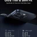 TORRAS Magnetic Slim Fit Designed for iPhone 14 Pro Case, Ultra Thin Strong Magnetic Velvety Touch Anti-Scratch Compatible with MagSafe Cover Phone Case for iPhone 14 Pro, Space Black
