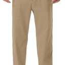 Mens Linen Pants Loose Fit Elastic Waist Drawstring Casual Summer Beach Pants with Pockets Trousers for Men (XXL)