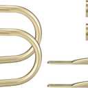 Premium Curtain Holdback, Quality Metal Decorative Curtain Holdbacks with Zinc Alloy Cap Finials,Rust-Proof, Set of 4 Window Curtain Holdbacks,Brass