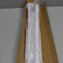 White Shower Curtain Rod 31 to 68 Inch,1 Inch Diameter Adjustable Spring Tension Stainless Steel Telescoping Rod,Easy Install,No Rust