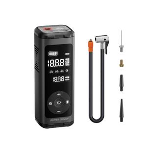 Tire Inflator Portable Air Compressor, SUPERDANNY 1 Min Fast Inflation Cordless Air Pump,12000mAh Electric Air Compressor for Car Tires,150PSI Max Digital Display with 2 USB Ports and LED Light