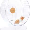Niteangel Super-Silent Hamster Exercise Wheels - Quiet Spinner Hamster Running Wheels with Adjustable Stand for Dwarf Syrian Hamsters Gerbils Mice Or Other Small Animals