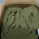 MIULEE Pack of 2 Moss Green Decorative Pillow Covers 20x20 Inch Soft Chenille Luxurious Couch Throw Pillows Farmhouse Cushion Covers with Elegant Design for Sofa Bedroom Living Room Spring Home Decor