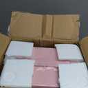 AKOZLIN Large Jewelry Box Organizer Functional with Big Mirror, Leather Jewelry Storage Case for Women Girls Ring Necklace Earring Bracelet Holder Organizer (Regular, Light Pink)