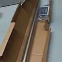 Ivilon Window Curtain Rod Decorative End Cap Design, 1 Inch Rod, 48 to 86 Inch. Warm Gold