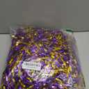 Anderson's Metallic Foil Textured School Spirit Shakers, Cheerleader Pom Poms, Football, Basketball, Homecoming Squad, Team, Party, Dance, Club, Performance, Fan Celebration Pack of 10 (Purple and Gold)