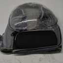 Cat Backpack Carrier, Breathable Cat Carrier Large Space Bubble Pet Backpack for Kitty Small Dog up to 12lbs, Transparent & Foldable Pet Carrier for Travel Hiking (Black