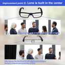 Camera Glasses Outdoor Sport Glasses 1080P HD Video Smart Glasses Camera Recording Portable Wearable Eyeglass for Climbing, Driving, Cycling, Hiking, Hunting, Fishing
