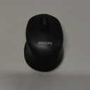 Philips Wireless Mouse, 2.4G&BT5.2/ 3.0 Ergonomic Computer Mouse with USB Receiver, 1600 DPI Optical and Silent Mice, 12 Months Battery Life, Portable Design for Mac OS, Android, Windows 7/ 8/ 10/ XP-Black