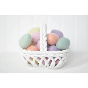 Pastel Rainbow Felt Easter Eggs