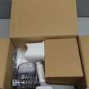 Cambom 5 in 1 Rotary Cheese Grater Hand Crank Cheese Shredder for Fresh Cheese, Vegetable, Nuts,Non-slip Suction Base, Five Blades, White