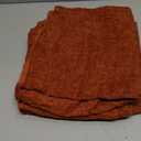 MIULEE Pack of 2 Couch Throw Pillow Covers 20x20 Inch Soft Burnt Orange Chenille Pillow Covers for Sofa Living Room Solid Dyed Pillow Cases