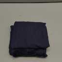 Foindtower Set of 2 Decorative Linen Fringe Throw Pillow Covers Cozy Boho Farmhouse Cushion Cover with Tassels Soft Accent Pillowcase for Couch Sofa Bed Living Room Home Decor, 1616 Inch, Navy Blue