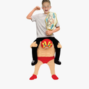 Morph Piggyback Wrestler Costume Boys, Luchador Outfit Kids Funny Ride on Mexican Wrestling Halloween Costume Boys & Girls
(One Size)