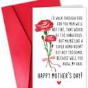 Pack of 2 CSMOSJgreetings Mothers Day Funny Card for Mom, Lovely Mother’s Day Card from Him Her, Cute Mothers Day Gift