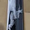 GarveeHome 47 inch Round Dining Table for 4, Black, Farmhouse Wood Circle Pedestal Kitchen Table, Circle Dinner Table for Kitchen & Dining Room