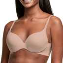 Maidenform Comfort Devotion Underwire Bra, Comfortable Bra with No-Poke DreamWire, Full-Coverage T-Shirt Bra (34DD, Evening Blush)