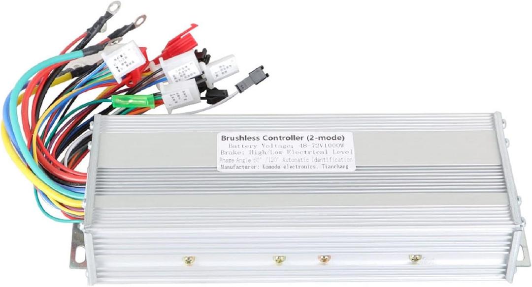 Silscvtt Brushless Motor Speed Controller 48-72V 1000W Scooter Controller DC Replacement for E-Bike Scooter Motor Controller Square Wave Controller