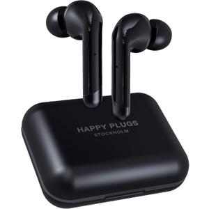 Happy Plugs AIR 1 PLUS True Wireless Earbuds, Black