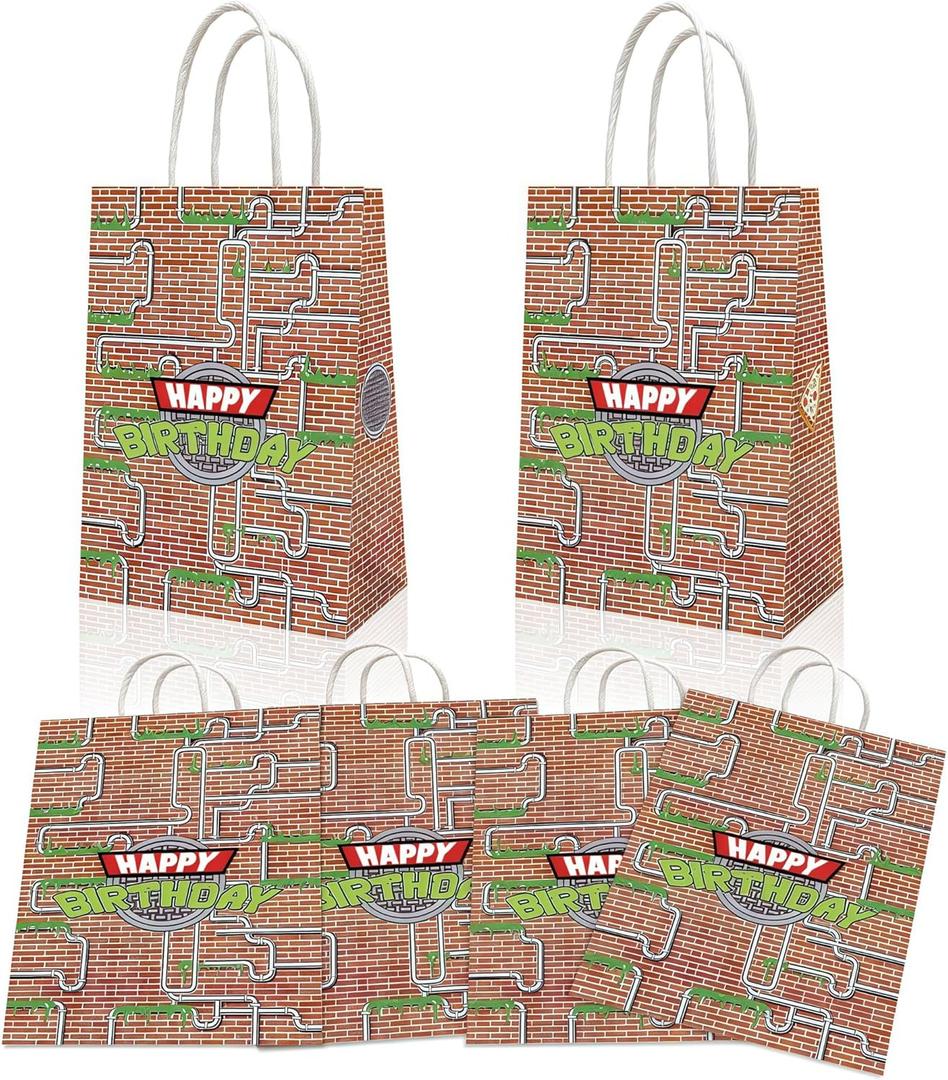 JSTWOA 20 pieces turtle birthday party decorations include ninja themed goodie bags, party bags, Perfect for Birthday Party Supplies