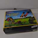 NATIONAL GEOGRAPHIC Air Rocket Toy Jump & Launch Dueling Air Rockets up to 100Ft., Includes Launcher, 4 Foam-Tipped Rockets, Outdoors kids Toys, Kids Science Kit, Rocket Launcher 