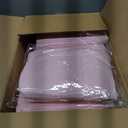 Showgeous 8 Pack Pink Round Tablecloth 120 Inch Polyester Table Cloth for Round Tables Washable Decorative Fabric Table Covers for Wedding Dining Party