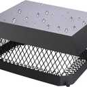 Chimney Cap Chimney Cover,Fireplace Chimney Caps for Outside 9"x13",Chimney Flue Cover Chimney Rain Cap,Roof Rain Guard Chimney Top Protector Cover Chimney Exhaust Vent Cap for Clay Flue Tile Chimney (Black Galvanized Steel)