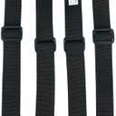 KUNN Tactical Suspenders Police Duty Belt Harness for Men,1.5 Inch Adjustable Tool Belt Suspender with 4 Loop Attachments,Black