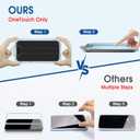 4 x amFilm OneTouch Screen Protector for iPhone 17 Pro Max 6.9'' + Camera Lens Protector | Auto-Alignment install | Bubble Free | 9H+ Military-Grade Tempered Glass | FHD Clarity | Case Friendly | 2+4 Pack